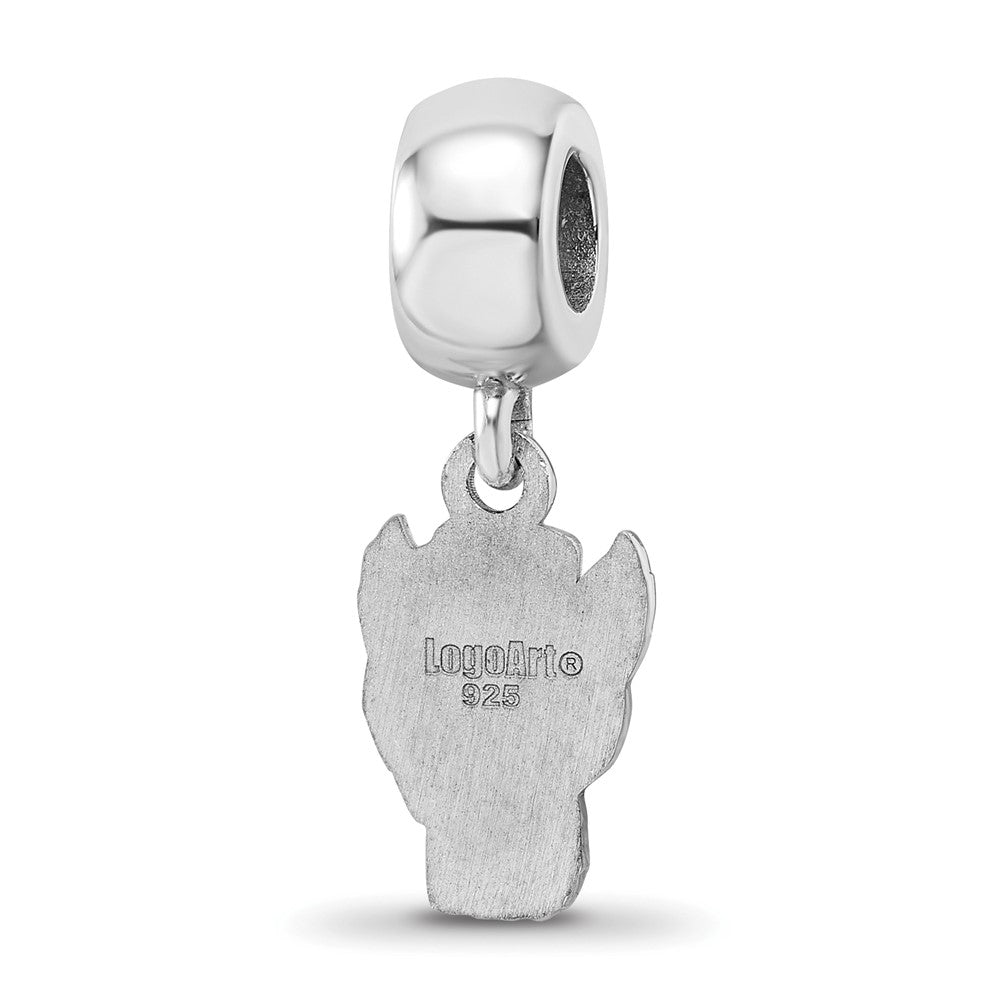 Sterlingsilber Rhodiniert Logoart North Carolina State U. Sm Hängend Perle