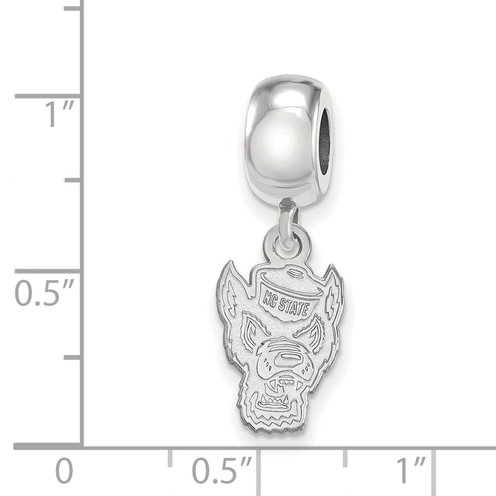 Sterlingsilber Rhodiniert Logoart North Carolina State U. Sm Hängend Perle