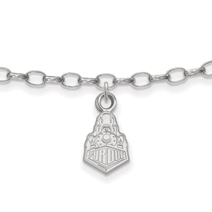 Sterlingsilber Rhodiniert Logoart Purdue U. Boilermakers Zug Fußkettchen