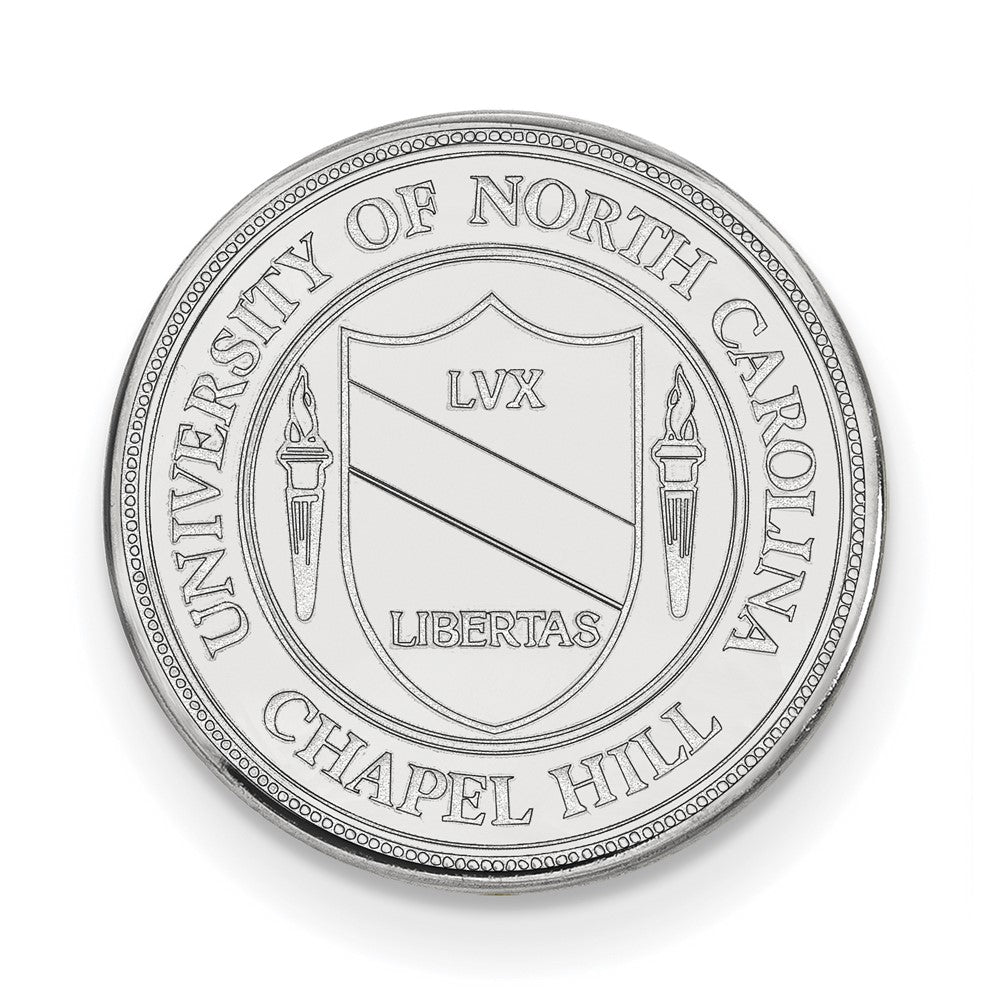 Sterlingsilber Rhodiniert Logoart Universität. Of North Carolina Wappen Anstecknadel