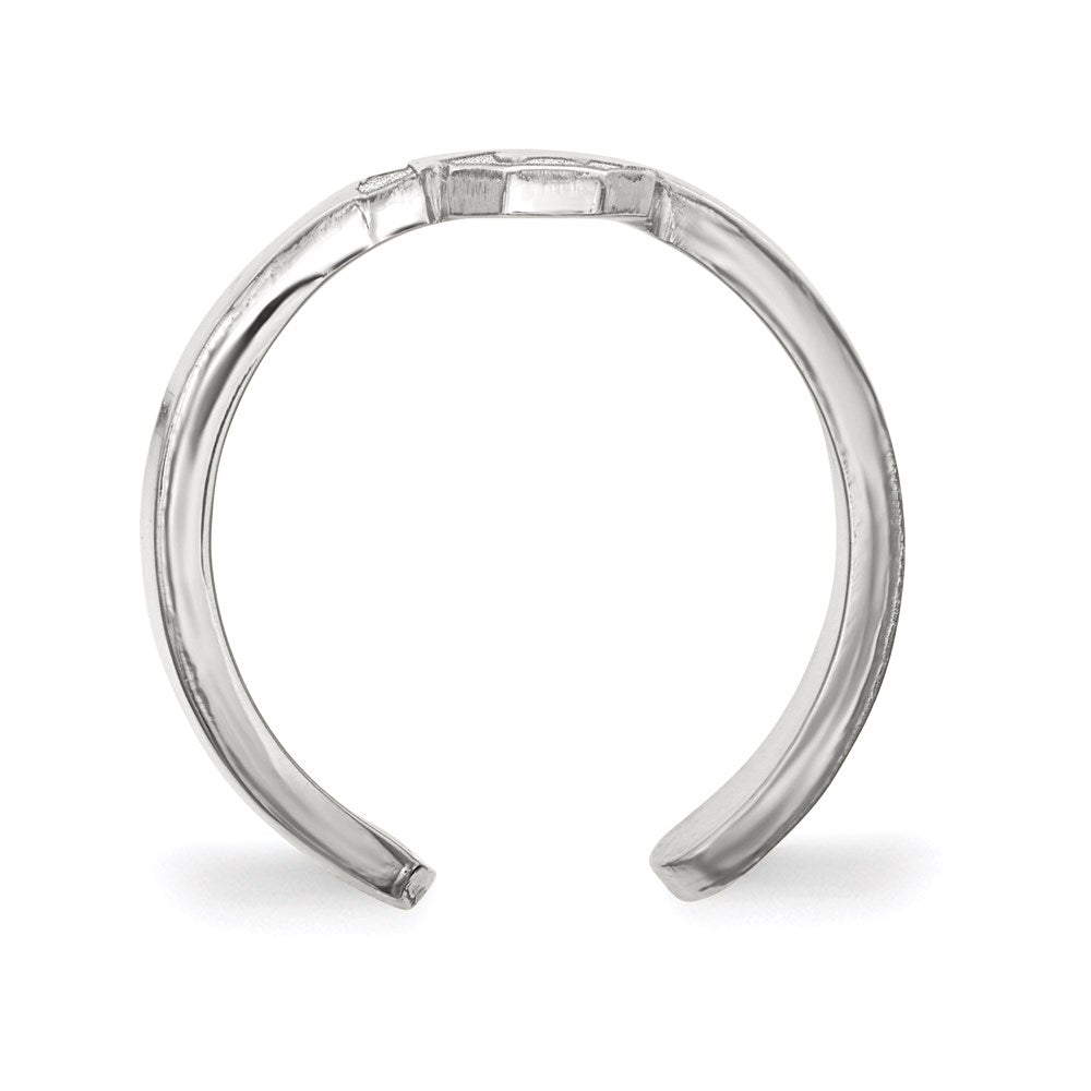Sterlingsilber Rhodiniert Logoart University Of Oklahoma O U Zehenring