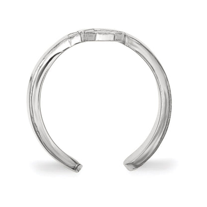 Sterlingsilber Rhodiniert Logoart University Of Oklahoma O U Zehenring