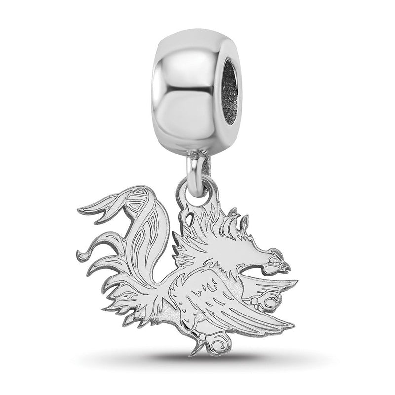 Sterlingsilber Rhodiniert Logoart U. Of South Carolina Sm Hängend Perle