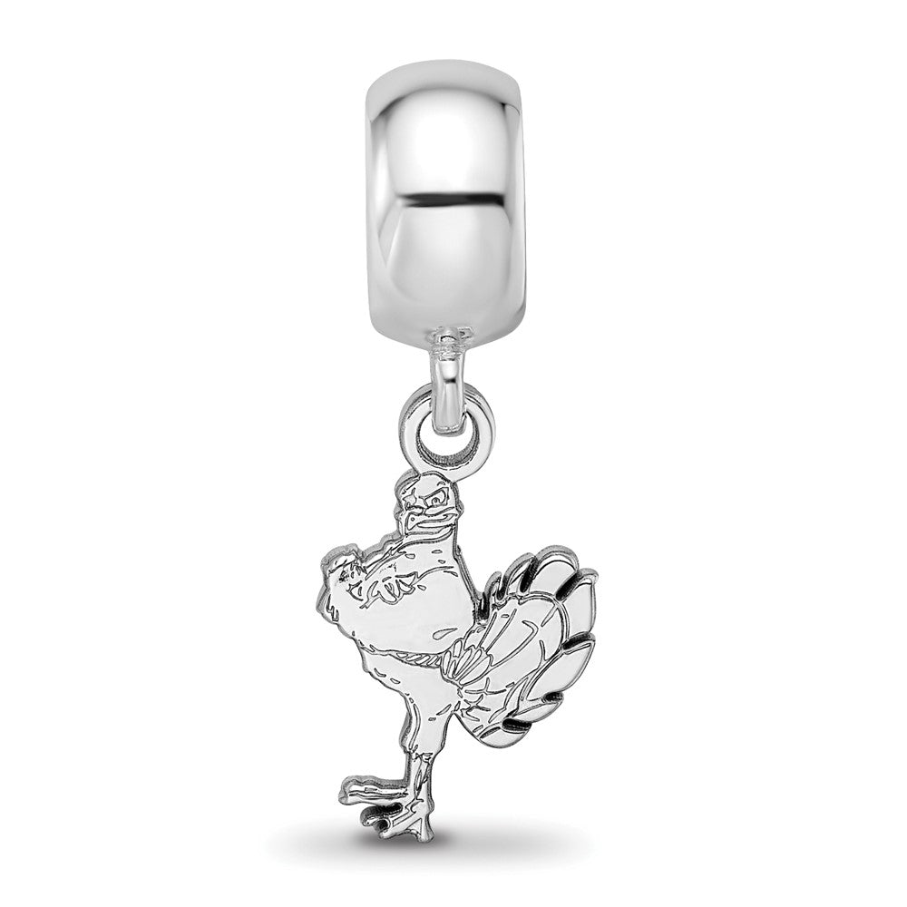 Sterlingsilber Rhodiniert Logoart Virginia Tech Sm Hängend Perle
