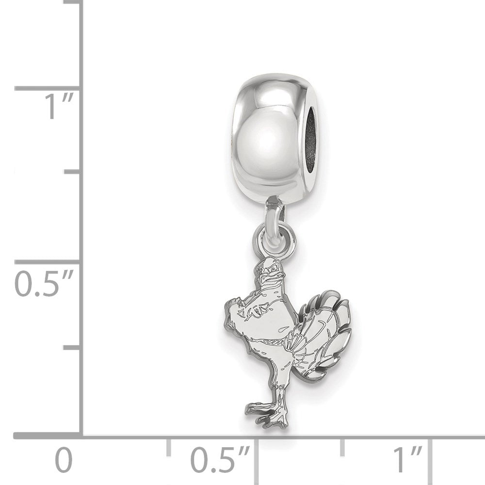 Sterlingsilber Rhodiniert Logoart Virginia Tech Sm Hängend Perle