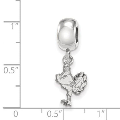 Sterlingsilber Rhodiniert Logoart Virginia Tech Sm Hängend Perle