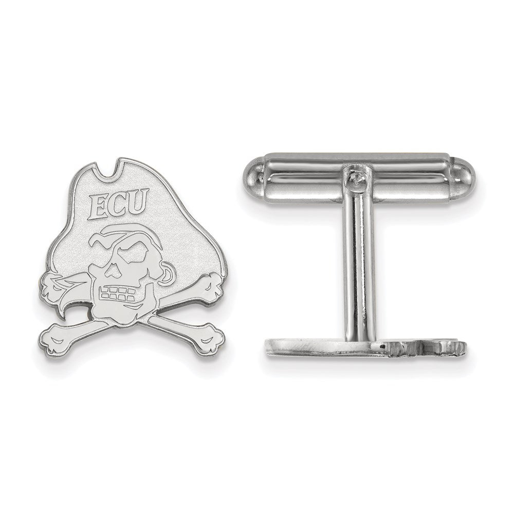 Sterlingsilber Rhodiniert Logoart Ost Carolina University Manschette Knöpfe