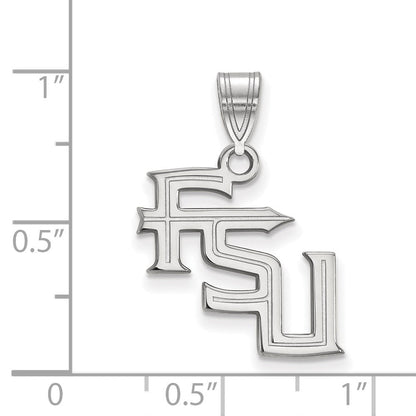 Sterlingsilber Rhodiniert Logoart Florida State University F S U Mittel Anhänger