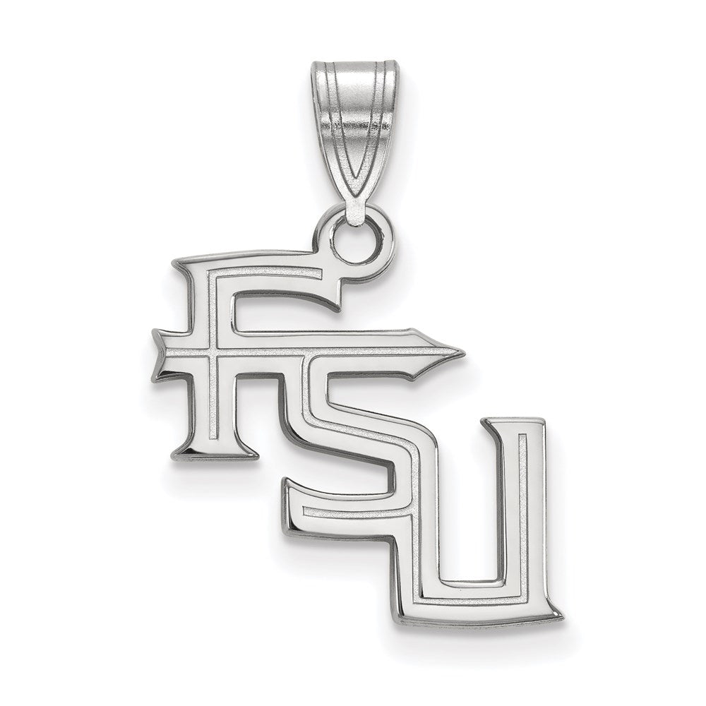 Sterlingsilber Rhodiniert Logoart Florida State University F S U Mittel Anhänger