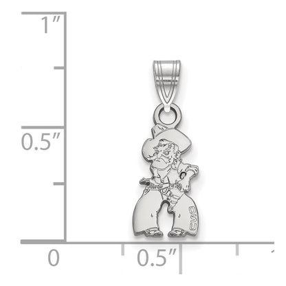 Sterlingsilber Rhodiniert Logoart Oklahoma State University Cowboy Klein Anhänger