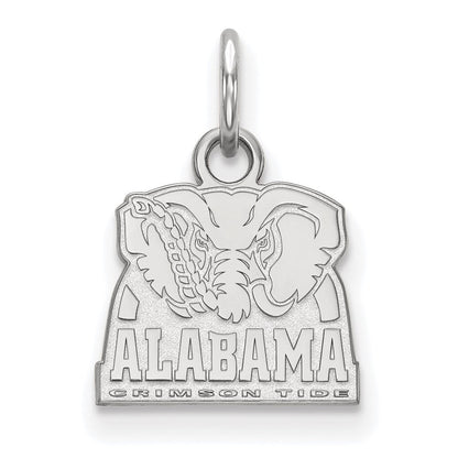 10K Weißgold Logoart University Of Alabama Elefant Extra Klein Anhänger