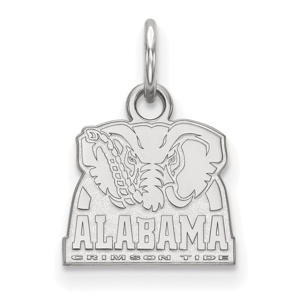 Sterlingsilber Rhodiniert Logoart University Of Alabama Elefant Extra Klein Anhänger
