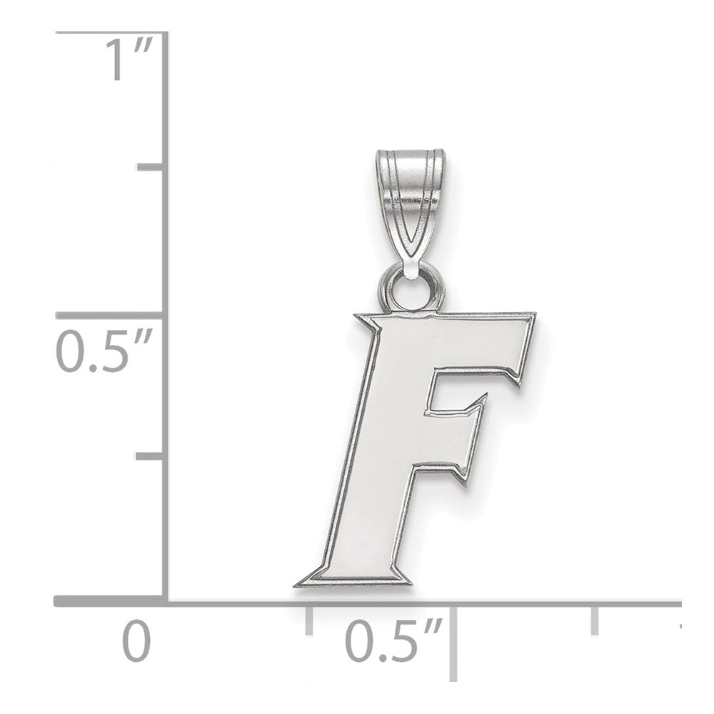 Sterlingsilber Rhodiniert Logoart University Of Florida Buchstabe F Klein Anhänger