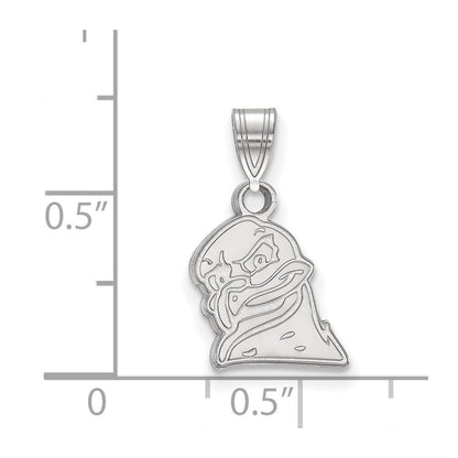 Sterlingsilber Rhodiniert Logoart Virginia Tech Hokiebird Klein Anhänger