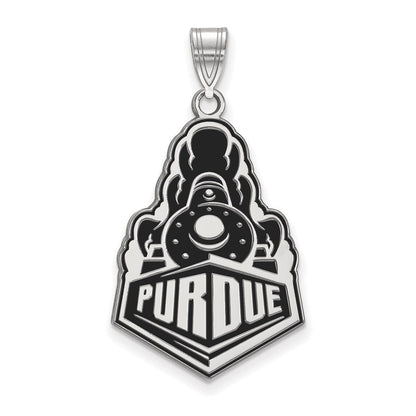Sterlingsilber Rhodiniert Logoart Purdue University Boilermakers Zug Logo Extra Groß Emailliert Anhänger