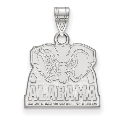 Sterlingsilber Rhodiniert Logoart University Of Alabama Elefant Klein Anhänger