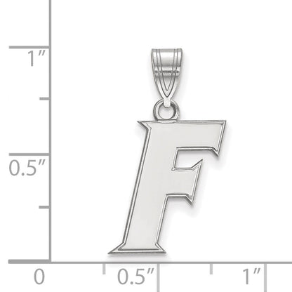 Sterlingsilber Rhodiniert Logoart University Of Florida Buchstabe F Mittel Anhänger