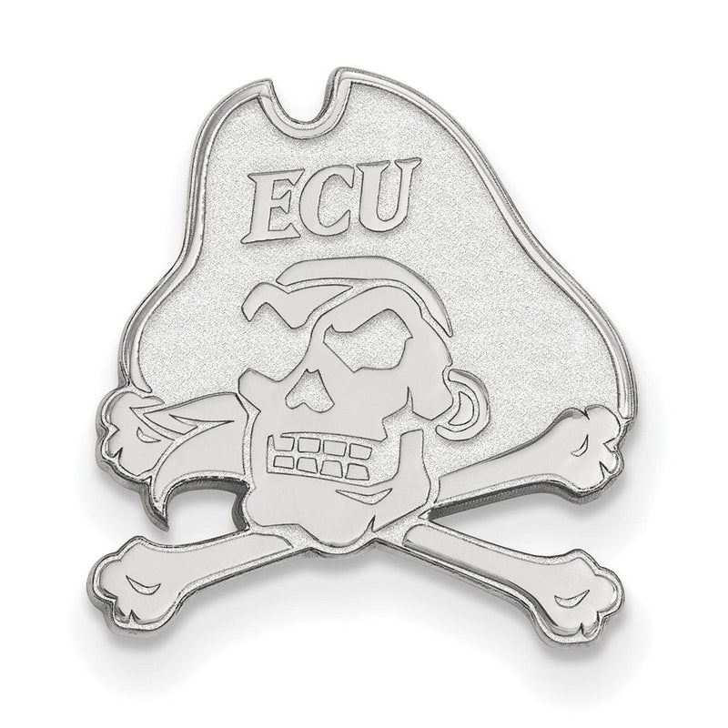 Sterlingsilber Rhodiniert Logoart Ost Carolina University Anstecknadel