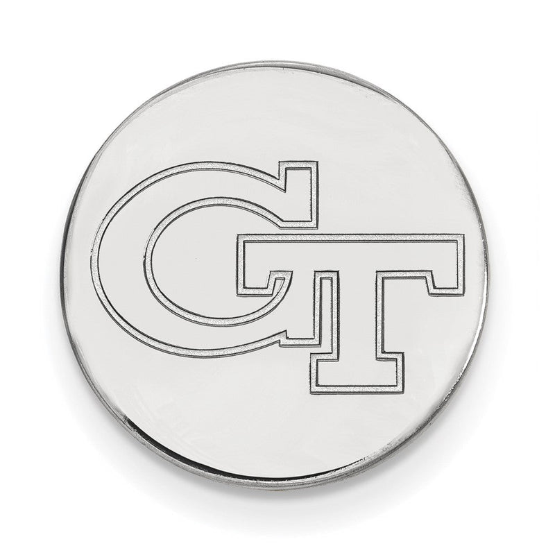 14K Weißgold Logoart Georgia Institut Of Technologie G-t Anstecknadel