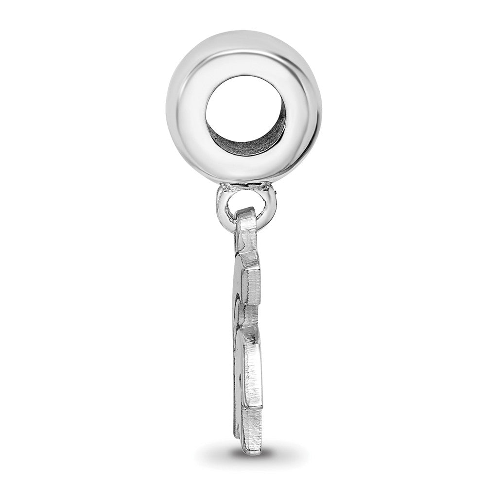 Sterlingsilber Rhodiniert Logoart Michigan State U. Klein Hängend Perle
