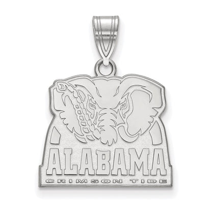 Sterlingsilber Rhodiniert Logoart University Of Alabama Elefant Mittel Anhänger