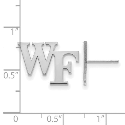 Sterlingsilber Rhodiniert Logoart Wake Forest University W F Klein Ohrstecker
