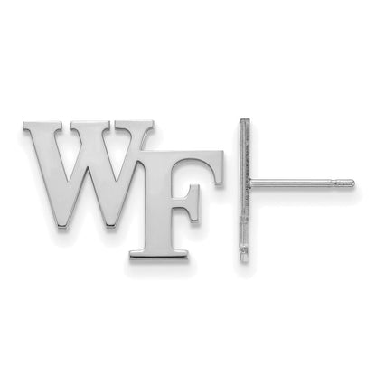 Sterlingsilber Rhodiniert Logoart Wake Forest University W F Klein Ohrstecker
