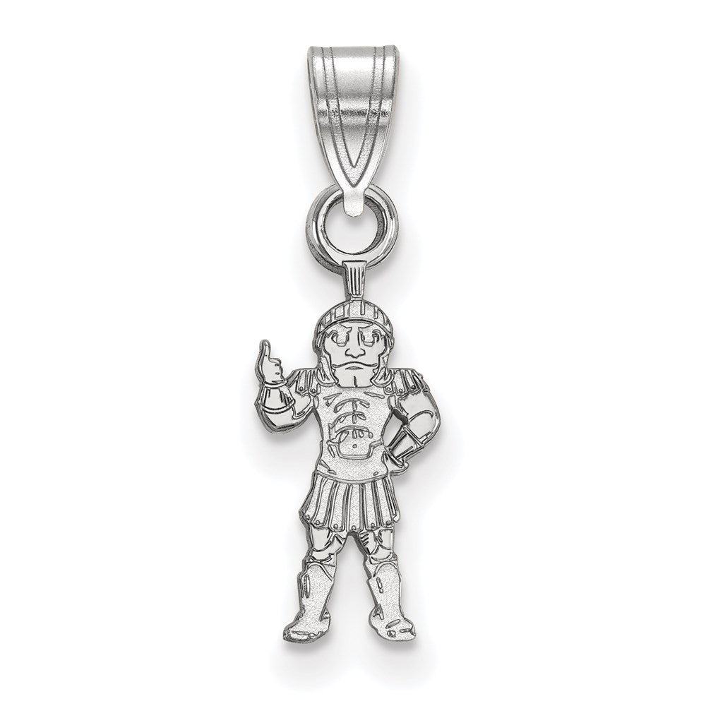 Sterlingsilber Rhodiniert Logoart Michigan State University Spartan Klein Anhänger