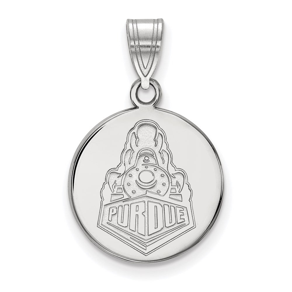 Sterlingsilber Rhodiniert Logoart Purdue University Boilermakers Zug Logo Mittel Plättchen Anhänger