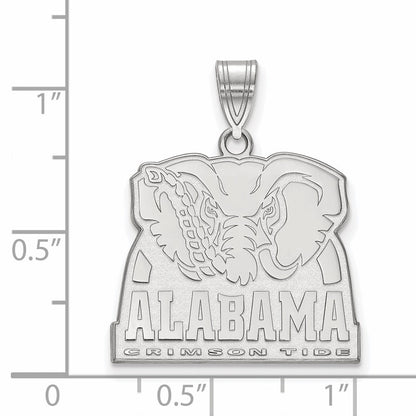 Sterlingsilber Rhodiniert Logoart University Of Alabama Elefant Groß Anhänger
