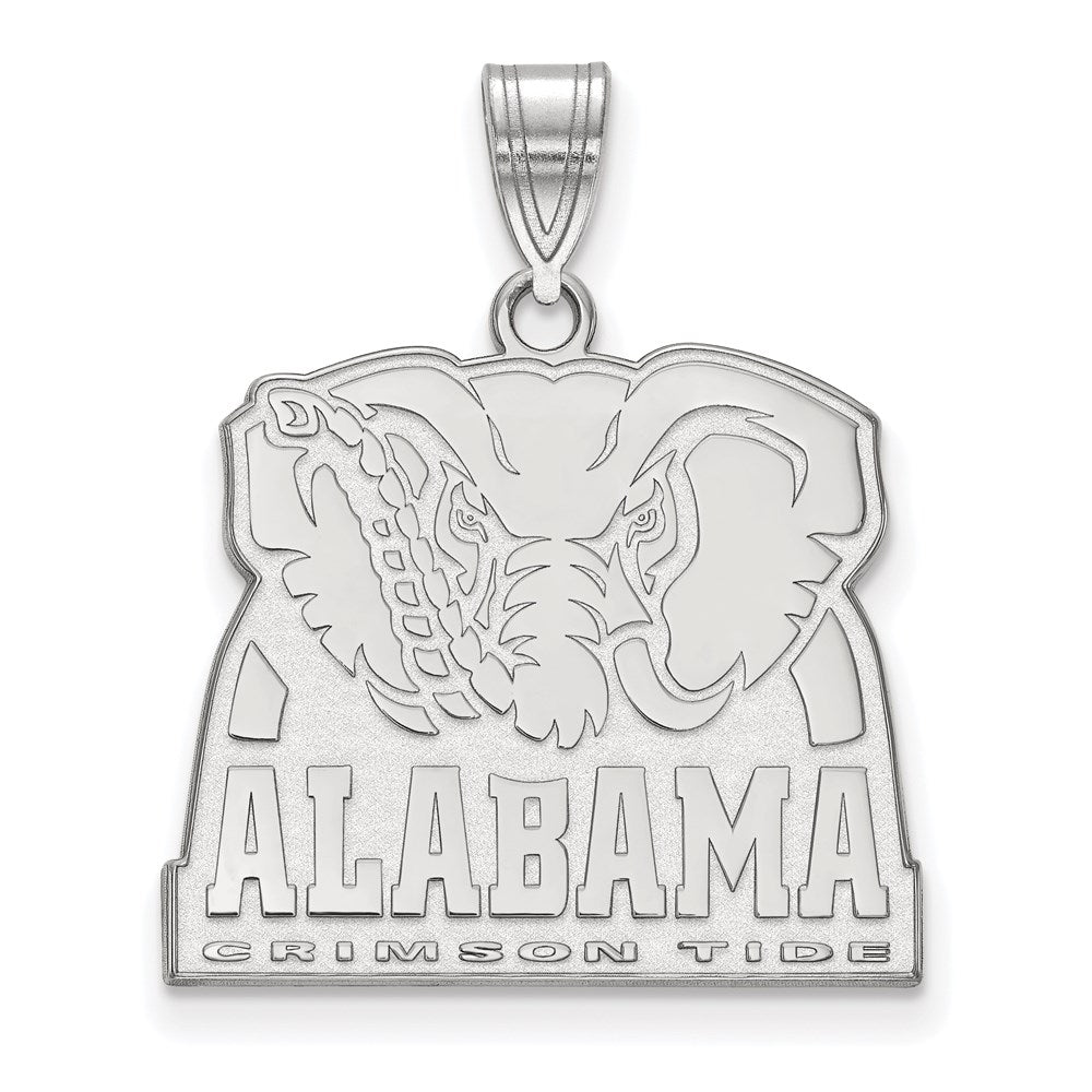 Sterlingsilber Rhodiniert Logoart University Of Alabama Elefant Groß Anhänger