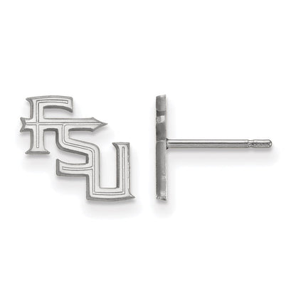 Sterlingsilber Rhodiniert Logoart Florida State University F S U Extra Klein Ohrstecker
