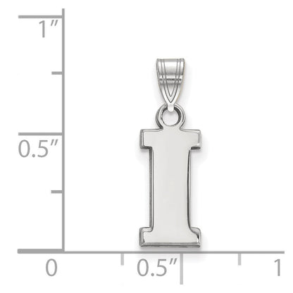 Sterlingsilber Rhodiniert Logoart University Of Iowa Buchstabe I Klein Anhänger