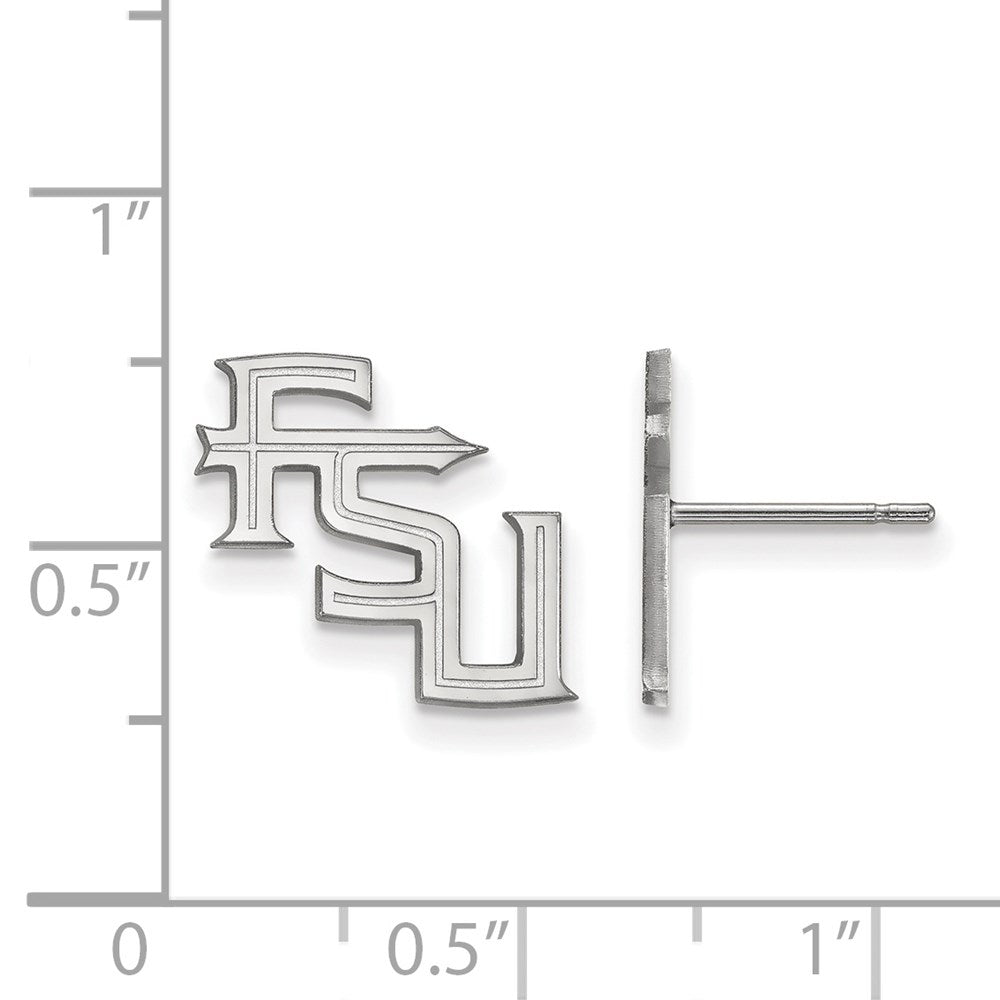 Sterlingsilber Rhodiniert Logoart Florida State University F S U Klein Ohrstecker