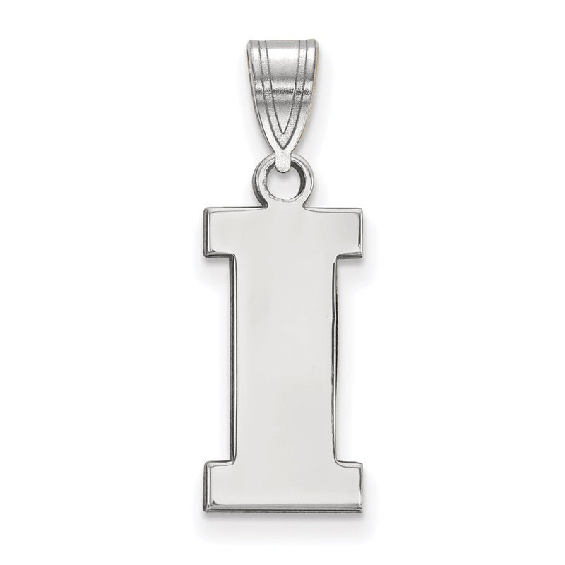 Sterlingsilber Rhodiniert Logoart University Of Iowa Buchstabe I Mittel Anhänger