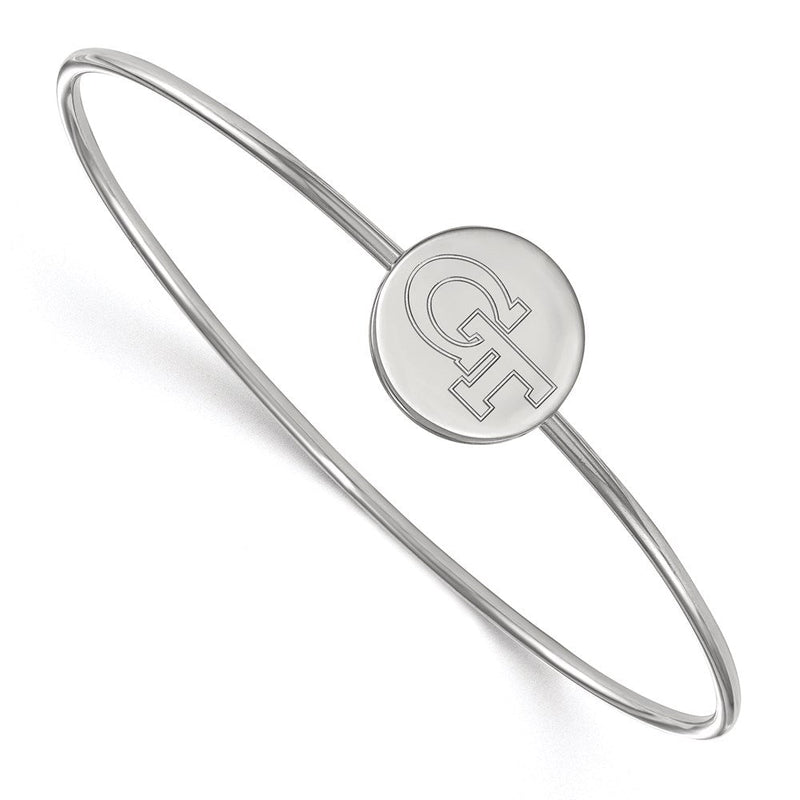Sterlingsilber S. Rhodiniert P Logoart Georgia Institut Of Technologie Draht Armreif