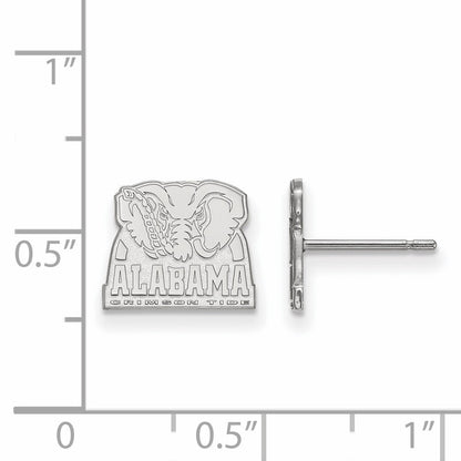 Sterlingsilber Rhodiniert Logoart University Of Alabama Elefant Extra Klein Ohrstecker