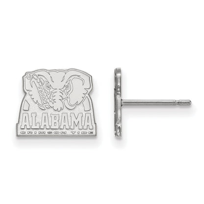 10K Weißgold Logoart University Of Alabama Elefant Extra Klein Ohrstecker
