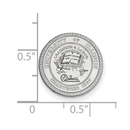 Sterlingsilber Rhodiniert Logoart University Of Illinois Wappen Anstecknadel