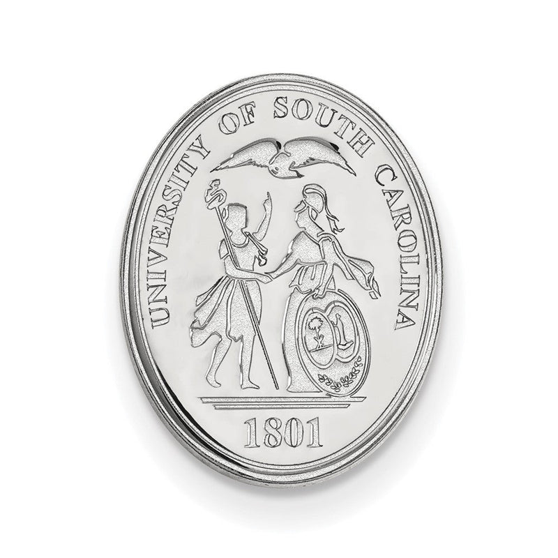 Sterlingsilber Rhodiniert Logoart U. Of South Carolina Wappen Anstecknadel