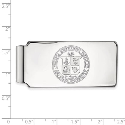 Sterlingsilber Rhodiniert Logoart Virginia Tech Wappen Geldklammer