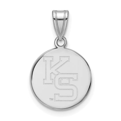 Sterlingsilber Rhodiniert Logoart Kansas State University K S Mittel Anhänger