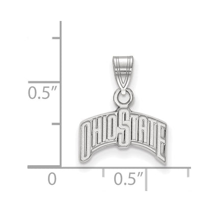 Sterlingsilber Rhodiniert Logoart The Ohio State University Klein Anhänger