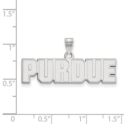 Sterlingsilber Rhodiniert Logoart Purdue University Block Type Klein Anhänger