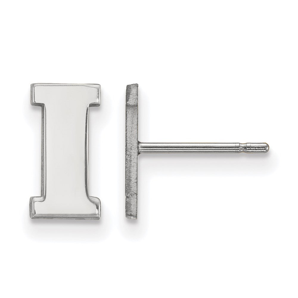 Sterlingsilber Rhodiniert Logoart University Of Iowa Buchstabe I Extra Klein Ohrstecker