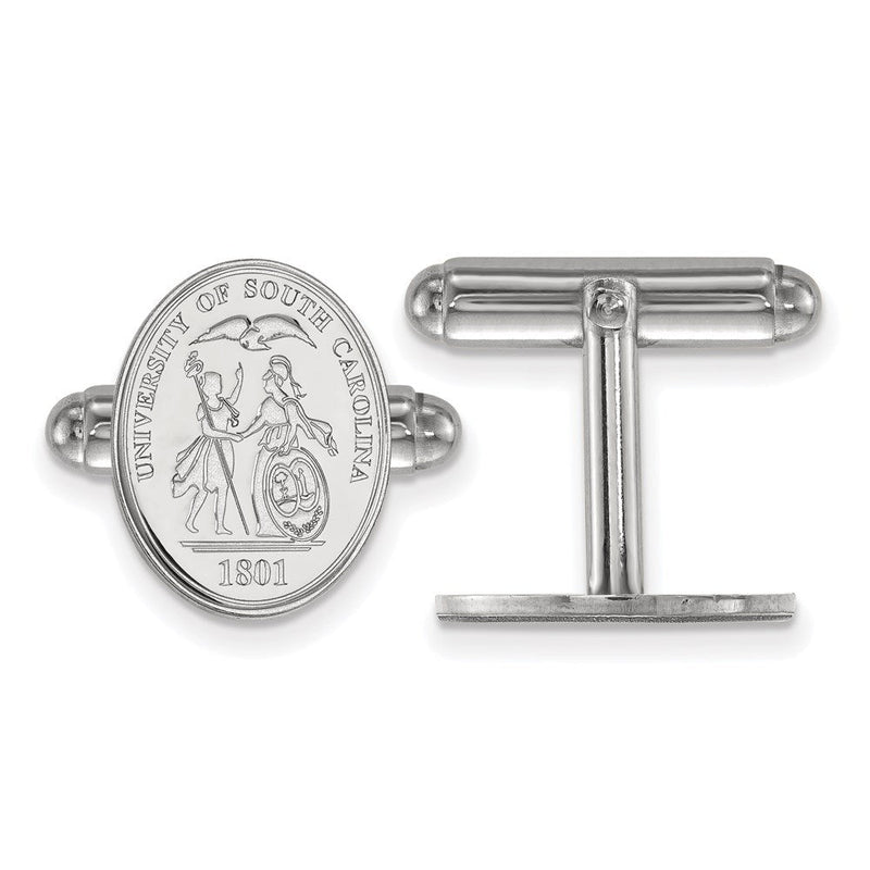 Sterlingsilber Rhodiniert Logoart U. Of South Carolina Wappen Manschette Knöpfe