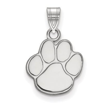 Sterlingsilber Rhodiniert Logoart Auburn University Tiger Paw Klein Anhänger