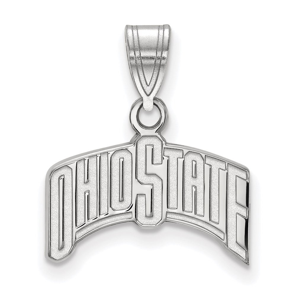 Sterlingsilber Rhodiniert Logoart The Ohio State University Mittel Anhänger