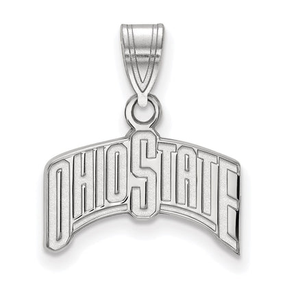 Sterlingsilber Rhodiniert Logoart The Ohio State University Mittel Anhänger