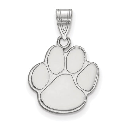 14K Weißgold Logoart Auburn University Tiger Paw Mittel Anhänger